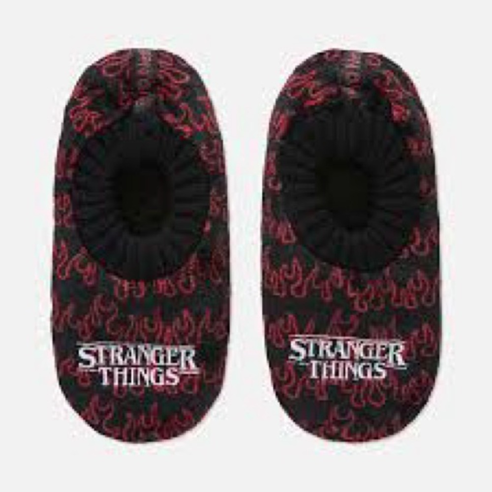 Stranger Things Black and Red Men's Shoes